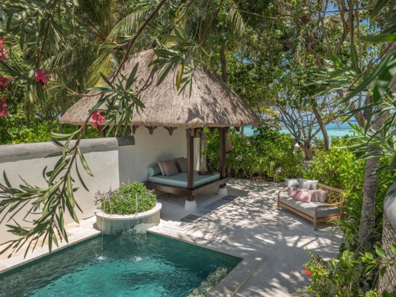 Deluxe Beach Pavilion with Pool Twin Beds – Room Rate inclusive of breakfast for 2 adults – Four Seasons Resort Maldives at Kuda Huraa