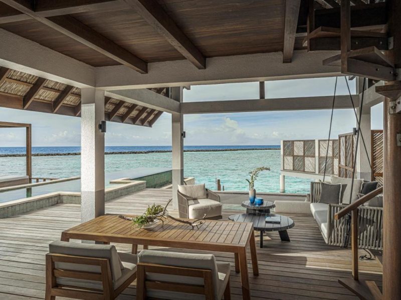 Sunrise Water Villa with Pool – Room Rate inclusive of breakfast for 2 adults – Four Seasons Resort Maldives at Landaa Giraavaru
