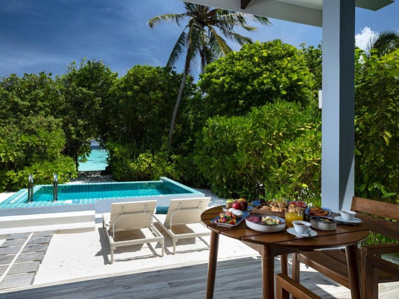Sunset Beach Villa with Pool – Ifuru Island Maldives