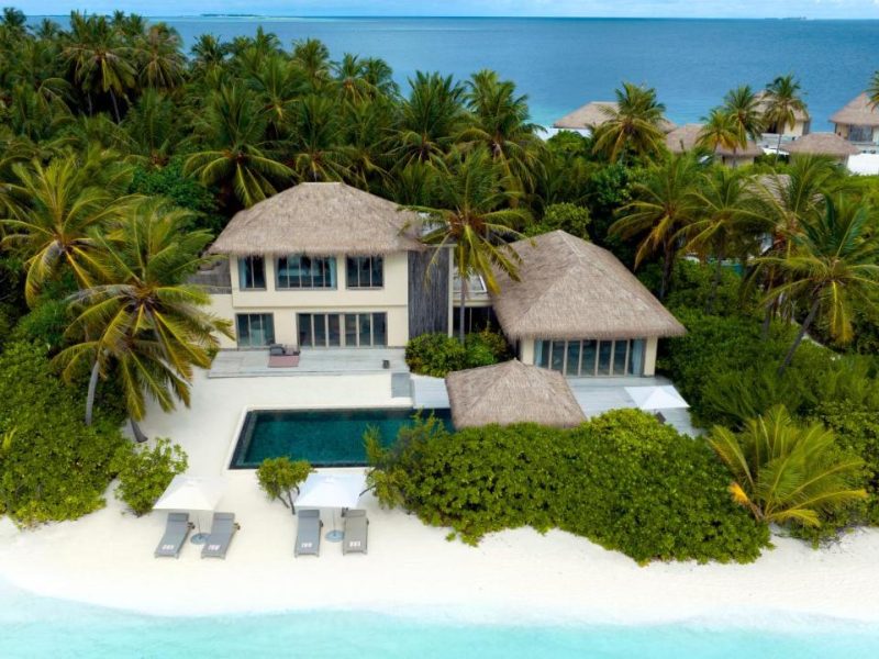Two-Bedroom Beachfront Pool Residence – Kids Stay, Play, and Eat Free with Complimentary Club Benefits – InterContinental Maldives Maamunagau Resort