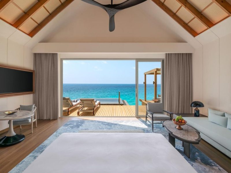 Overwater Pool Villa with King and Sofa Bed – Ocean View – JW Marriott Maldives Kaafu Atoll Island Resort