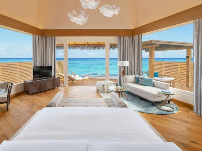 Overwater Pool Villa with Sunset View, 1 Bedroom Villa, 1 King – JW Marriott Maldives Resort & Spa