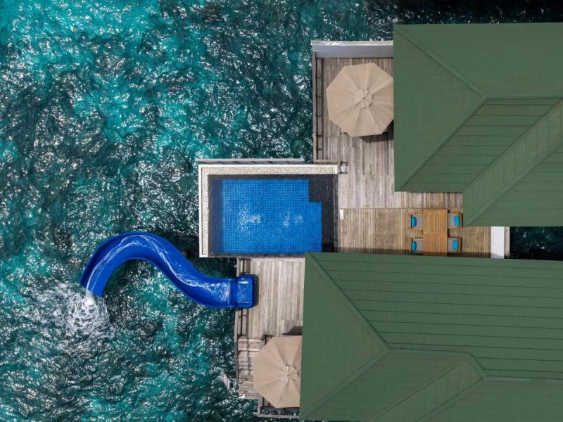 Two Bedroom Lagoon Villa with Pool + Slide – Free shared seaplane for 2 guests, minimum 7-night stay – Siyam World Maldives