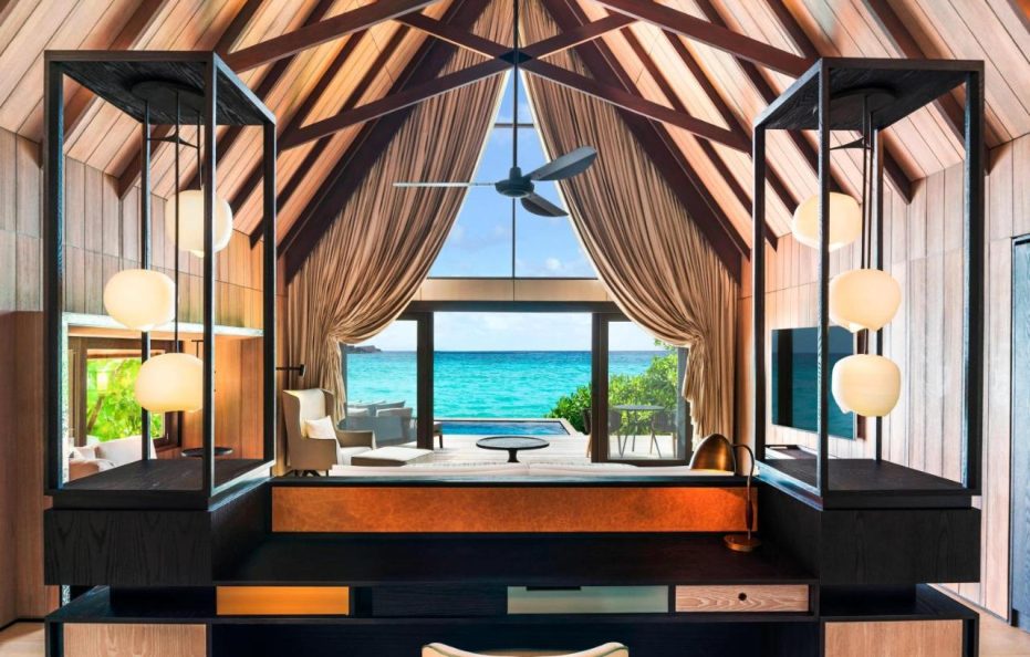 Beach Villa with Pool, 1 Bedroom Villa, 1 King, Sofa bed, Beachfront – The St. Regis Maldives Vommuli Resort